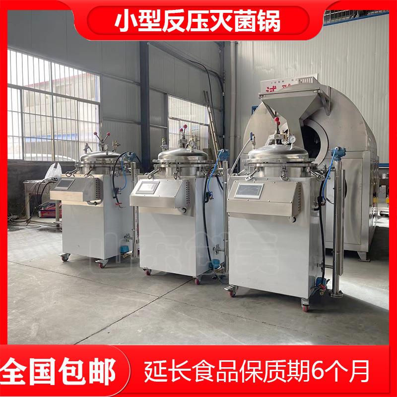 立式反压灭菌锅熟食烧鸡小型反压高温高压灭菌锅实验反压灭菌锅