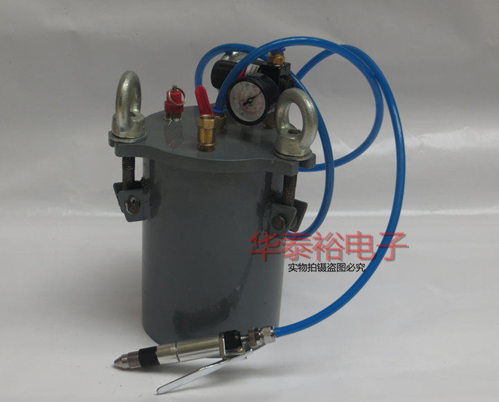 碳钢压力桶点胶储料罐 1L2L3L5L8L10L15L20L压力桶+手动点胶阀