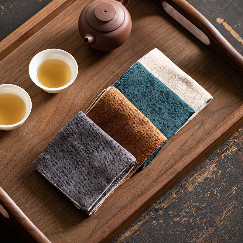 简约茶桌布功夫茶专用毛巾茶几吸水抹布擦壶巾茶垫茶台布茶具配件