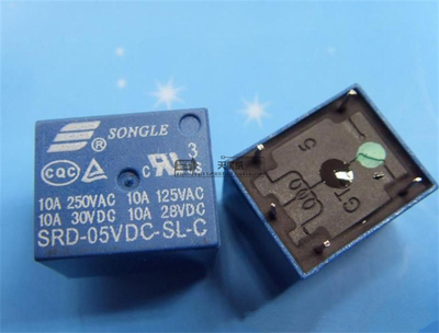 全新原装松乐继电器 SRD-05VDC-SL-C 5脚10A 一开一闭