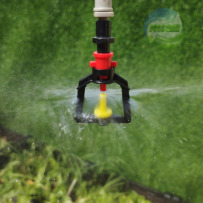 360度农业微喷头喷灌大棚雾化框型折射倒挂浇菜育苗散水自动喷灌