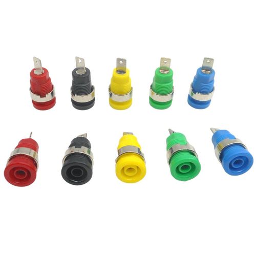 纯铜4mm香蕉插座banana面板安全接线端子大电流仪器接线柱孔12mm