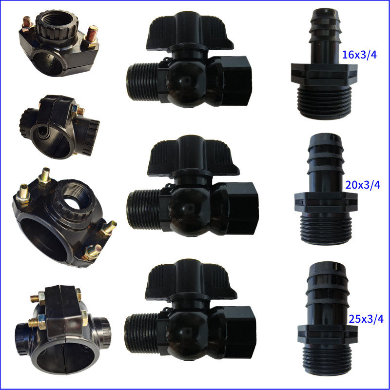 分水鞍座套装倒刺接口三通四通内牙马鞍PE PVC ppr主管通用带球阀,纺织面料/辅料/配套,服装加工设备,淘宝优惠券,粉丝福利购,淘宝优惠卷