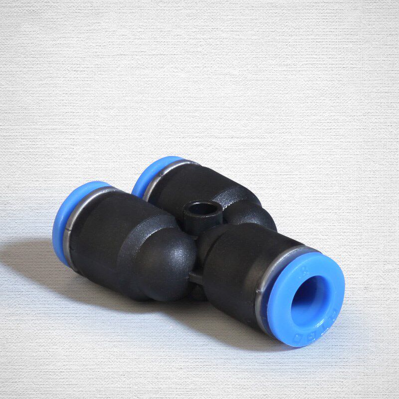 气动快速接头PY-04/PY-06Y型塑料三通快插PY-08/10PY-124气管接头