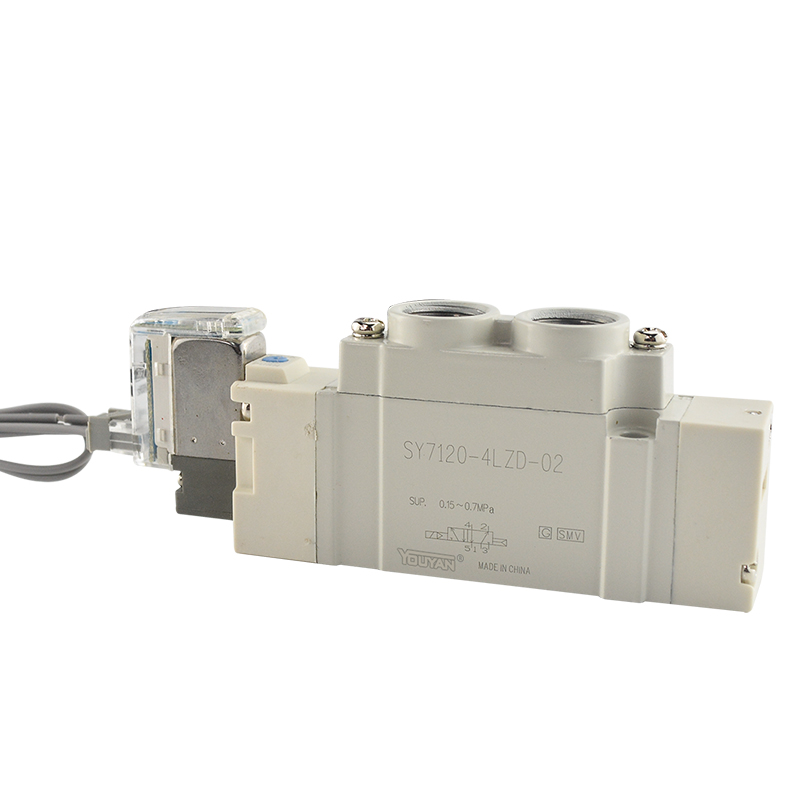 SMC型SY7120/7220气动电磁阀SY7320/7420/7520-4LZD/5GZD/DZD-02