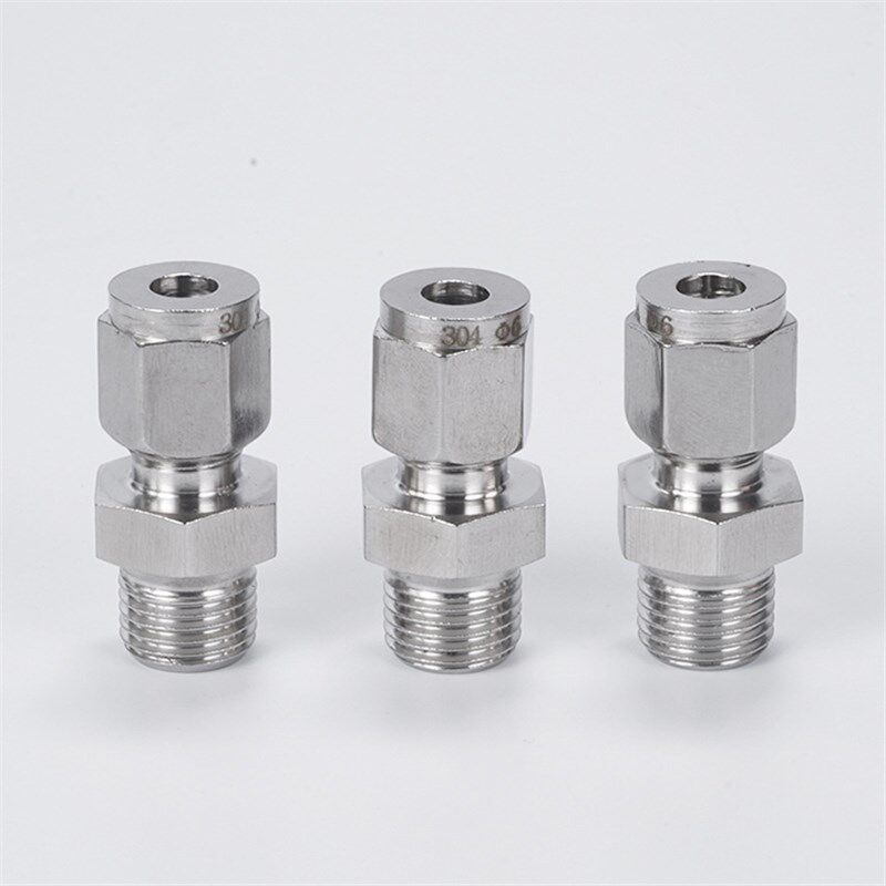 高压304不锈钢卡套接头直通式终端管SSKTPC6