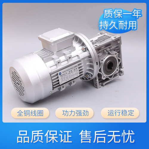 NMRV蜗轮减速机涡轮蜗杆减速器三相单相电机380V220V煞车电机组合