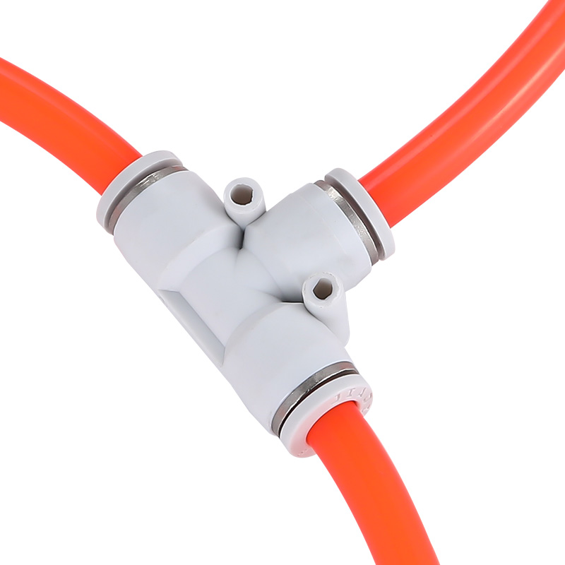 气管接头Y型三通PY-8管PE-8三通接头PV-8直角弯头铜接头8-5塑料接