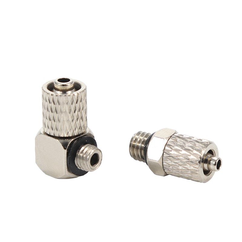 气动迷你微型气管快拧接头PL/PC直通弯头6-M5 6-M6 4-M5 4-M6 M3