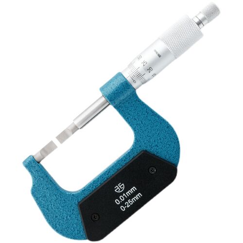 青海青量叶片刀口薄片机械外径千分尺0-25/25-50mm0.01狭缝测量尺