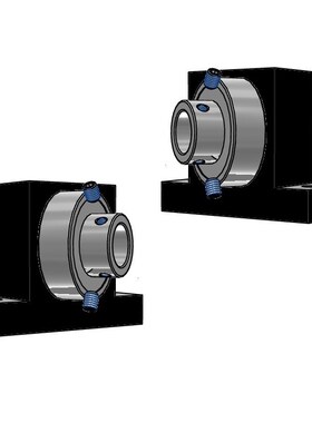 双轴承短T型立式固定座KMPA6000 6001 6002 6003 6004 6005 6006