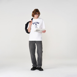 NPNG 趣味法斗短袖T恤男女夏季时尚纯棉百搭萌宠图案圆领情侣上衣