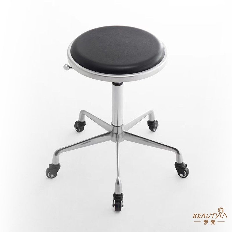 新款合金大工凳美容院美发店滑轮发型师椅子理发店发廊专用可升降