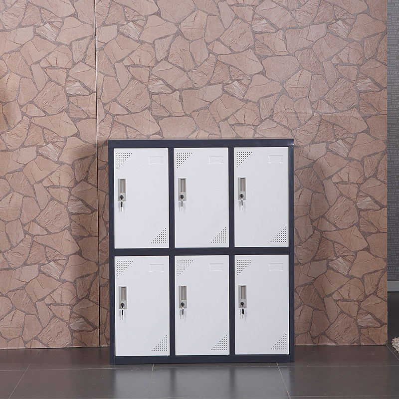 苏州包邮小六门拆装套色柜矮柜钢制更衣柜家用员工宿舍储物存包柜