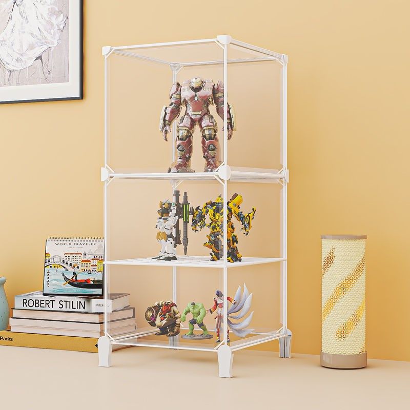 新款轻奢手办展示柜乐高展示架玩具收纳家用模型盲盒高达陈列展