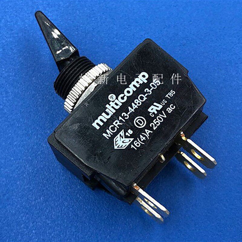 MCR13-448Q-3-05自回复位自弹2档4脚常闭钮子开关拨动16A250V