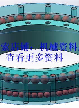 四种回转支承轴承3D三维图纸SolidWorks格式模型参考资料【192】
