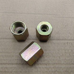 1.5压力表高压铁材料接头外表镀锌1220 转内丝M20 内丝M12 1.5