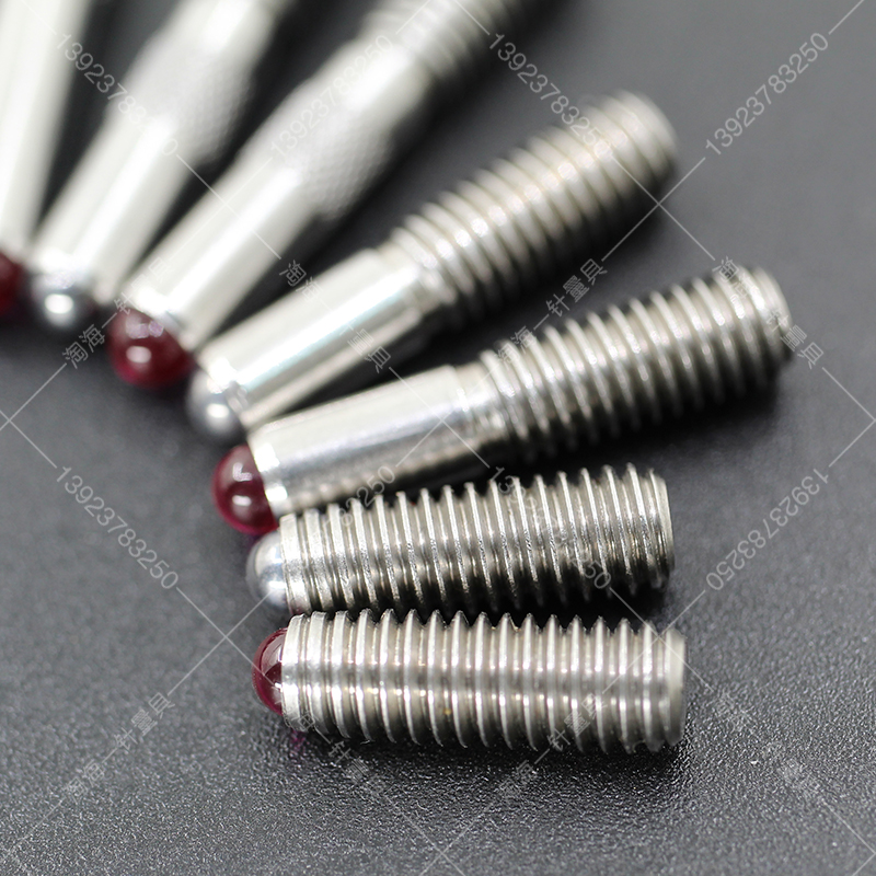 桂林内径百分表适用测头螺纹M6*1.0量程50-160红宝石合金可换测头