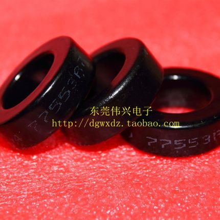 铁硅铝磁环 77553-A7 33.0*19.9*10.7mm 导磁率:75电感系数76拆机