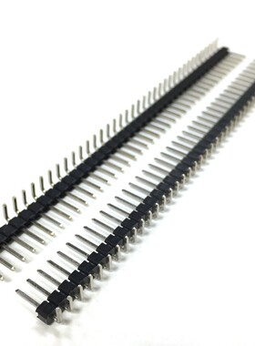 2.54mm间距 单排反弯针 1*40P 插针 90度弯脚 1X40P 铁/铜针 整包