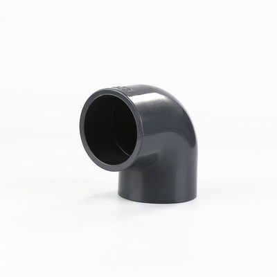 国标UPVC化工耐酸碱90度弯头 PVC弯头承压1.6Mpa DN50 65 80 100