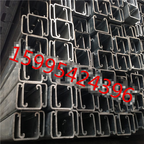 41*41*2.0镀锌C型钢有孔/无孔 实厚厂家直销/太阳能支架 冲孔支架