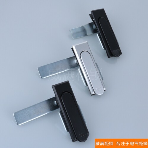 威满柜锁 MS717亚/黑平面锁 配电防水控制机柜锁 上提旋转式 现货
