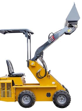 现货供应小型滑移装载机HT800多功能小铲车道路清理垃圾装载机