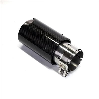 适用于宝马汽车排气改装M标出气口80mm碳纤维尾喉通用改装型尾嘴