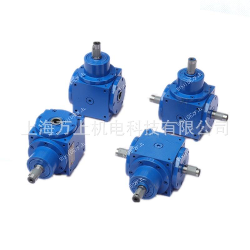 HD铸铁螺旋伞齿轮箱转向器90度直角换向箱十字锥齿轮方形