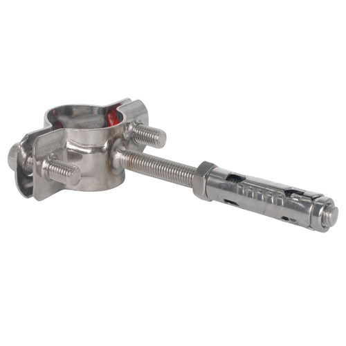 304不锈钢卡扣管支架膨胀螺杆钢管固定夹管道抱箍水管卡子PVC管卡