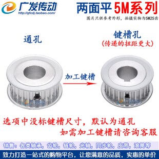 槽宽16 AF型 两面平 内孔8 同步轮 同步皮带轮 25可选 5M46齿