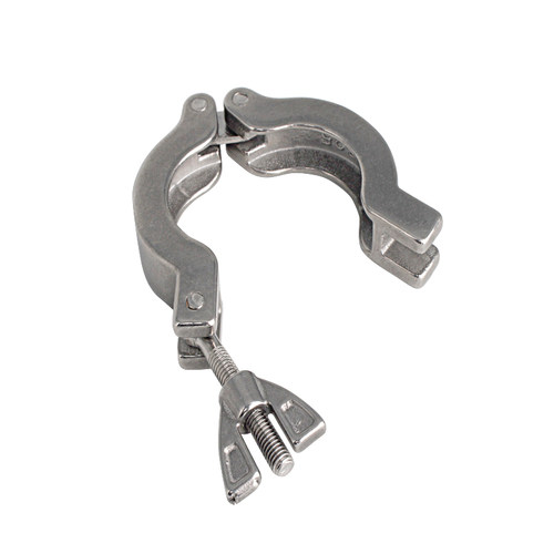 304不锈钢真空卡箍快装卡盘氟橡垫中心固定支架KF16 KF25 KF40 50