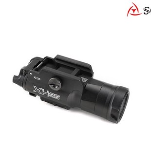 XH35手电XH35电筒LED白光黑色一体下挂强光战术电筒