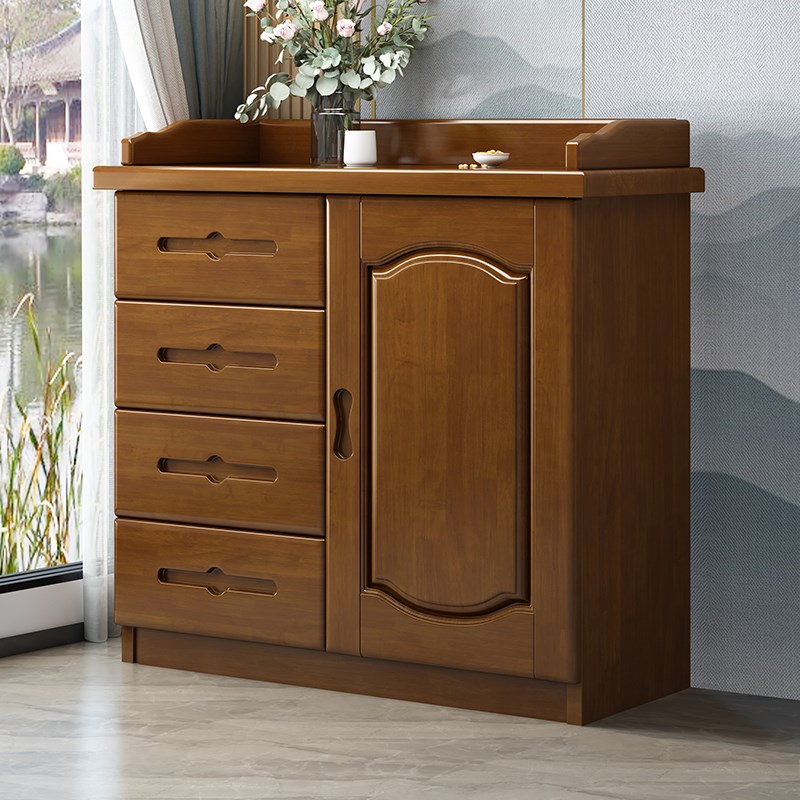 实木餐边柜酒柜靠墙现代简约客厅茶水柜碗柜进门口鞋柜餐厅边柜