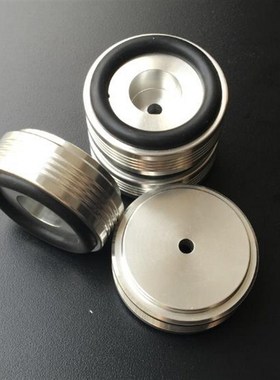 全铝银白色音箱减震脚垫 全铝机脚;脚架避震脚 (44X17mm)