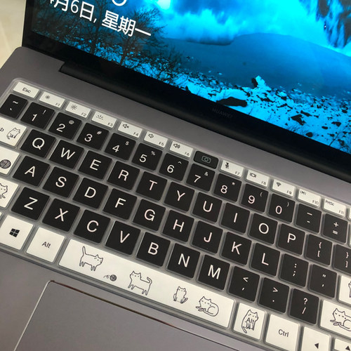 适用华为MateBook X Pro2020笔记型电脑键盘保护膜13.9寸可爱防尘