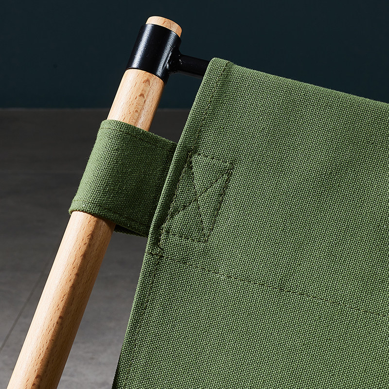 户外实木折叠椅便携克米特椅野外露营懒人沙滩躺椅休闲帆布钓鱼凳