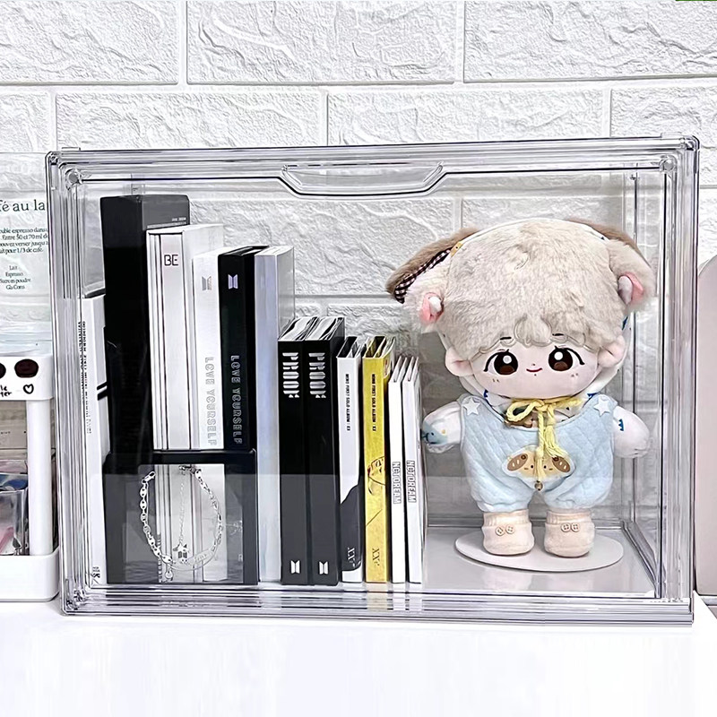 透明cd碟片收纳盒防尘光盘存放磁带收藏展示架亚克力放专辑展示盒