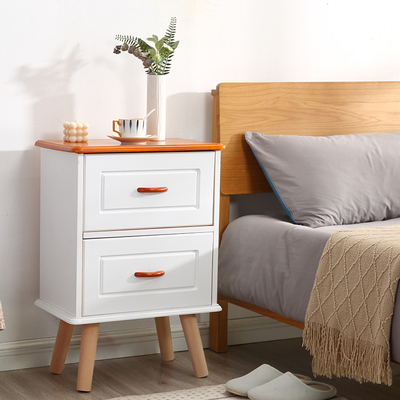 床头柜实木简约现代迷你小型卧室简易北欧床边柜整装储物抽屉柜子