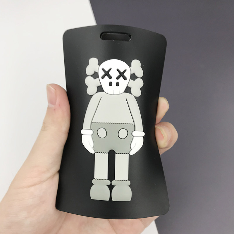 男女校园地铁卡硅胶门卡套钥匙扣公交卡保护套kaws潮门禁学生饭卡