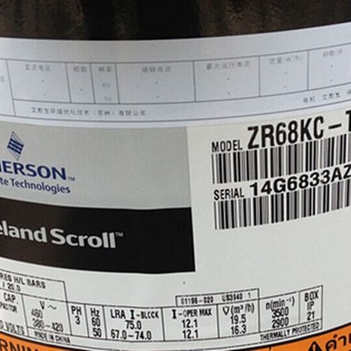 制冷压缩机 ZR61KCE-TFD-522 ZR68KC-PFJ-522/523 5匹空气能空调