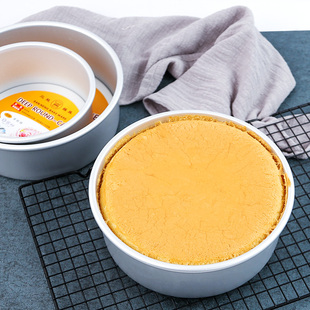 三能蛋糕模4寸6寸圆形活底铝合金阳极戚风烘焙模具SN50223SN50023