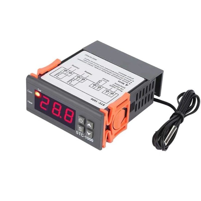 STC-1000智能数显温控仪冰箱柜恒温自动温控开关微电脑温度控制器