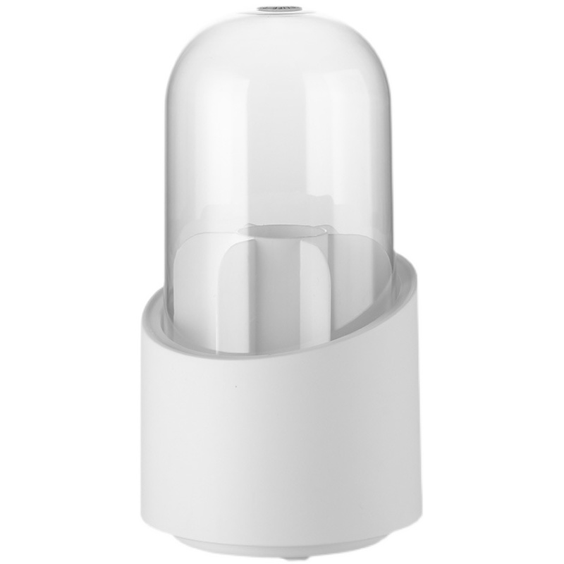 360旋转化妆刷收纳桶口红眉笔眼影刷子笔筒防尘带盖桌面收纳盒ins