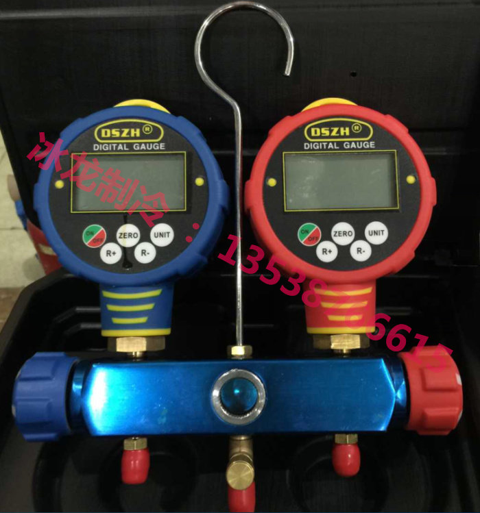 大圣WK-6882-6884电子加氟表双表 液晶数显加液表 数字冷媒 包邮