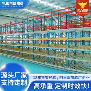 货架流利条自滑导向仓库分拣区滑轨流利式货架防静电滚轮货架