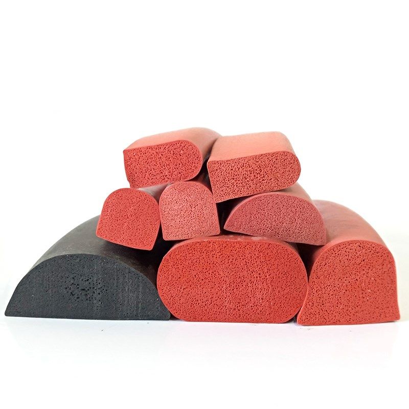 硅胶实心半圆耐高温橡胶条机箱配电柜密封防水防尘减震隔音密封条