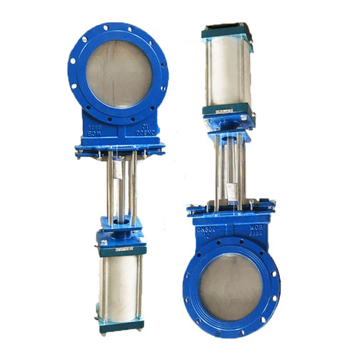 PZ673H-10C/P气动铸钢插板刀闸阀DN50 65 80 100 125 150 200 250